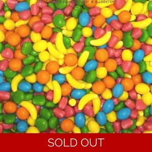 Fruit Shape Crunchy Candy Novelty Tiny Sweets